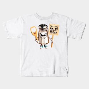 Angry Salt Shaker "I'm A Little Salty Today" Pickleball Tennis #3 Kids T-Shirt